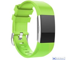 Horloge band | geschikt voor de Fitbit Charge 2 | siliconen sport armband| activity tracker | groen | large