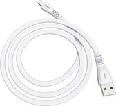 HOCO X40 Noah - Lightning naar USB 2.4A Snellader Kabel - Voor iPhone en iPad - 1 meter - Wit