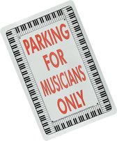 Verkeersbord 'Parking for Musicians Only'