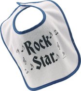 Slabbetje 'Rock Star' blauw