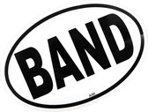 Ovalen sticker Band