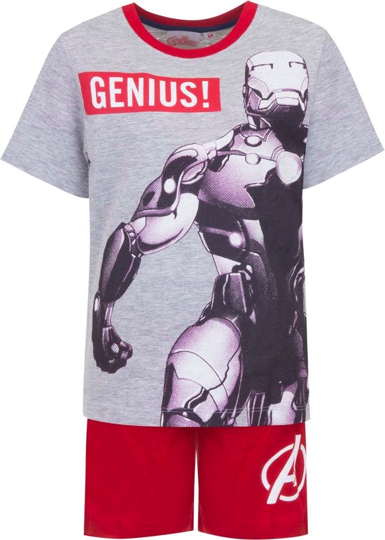 Avengers Iron Man - Pyjama / Shortama - Rood - Maat 104 - 4 jaar