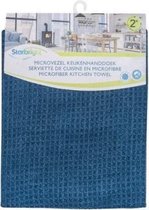 Starbright Microvezel Handdoek Donkerblauw 2 Stuks 70 Cm