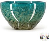 Design schaal Bowl - Fidrio FIJI - glas, mondgeblazen - diameter 21 cm hoogte 16 cm