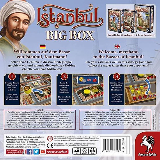 Thumbnail van een extra afbeelding van het spel Istanbul: Big Box (Engelstalig)