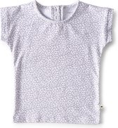 Little Label - meisjes - T-shirt - grijs, luipaard - maat 98/104 - bio-katoen