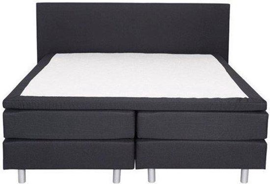 Slaaploods.nl Anda - Boxspring inclusief matras - 100x220 cm - stof - Zwart