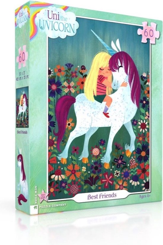 Best Friends - NYPC Uni the Unicorn Collectie Puzzel 60 Stukjes - 0819844010867