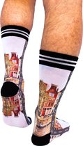 Sock My Feet - Grappige sokken heren - Maat 39-42 - Sock My Amsterdam - Amsterdam sokken - Funny Socks - Vrolijke sokken - Leuke sokken - Fashion statement - Gekke sokken - Grappig