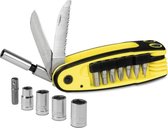 TROTEC 15-in-1 Multitool - Zakmes - Bitset - doppen - zaagmes - broekzakformaat