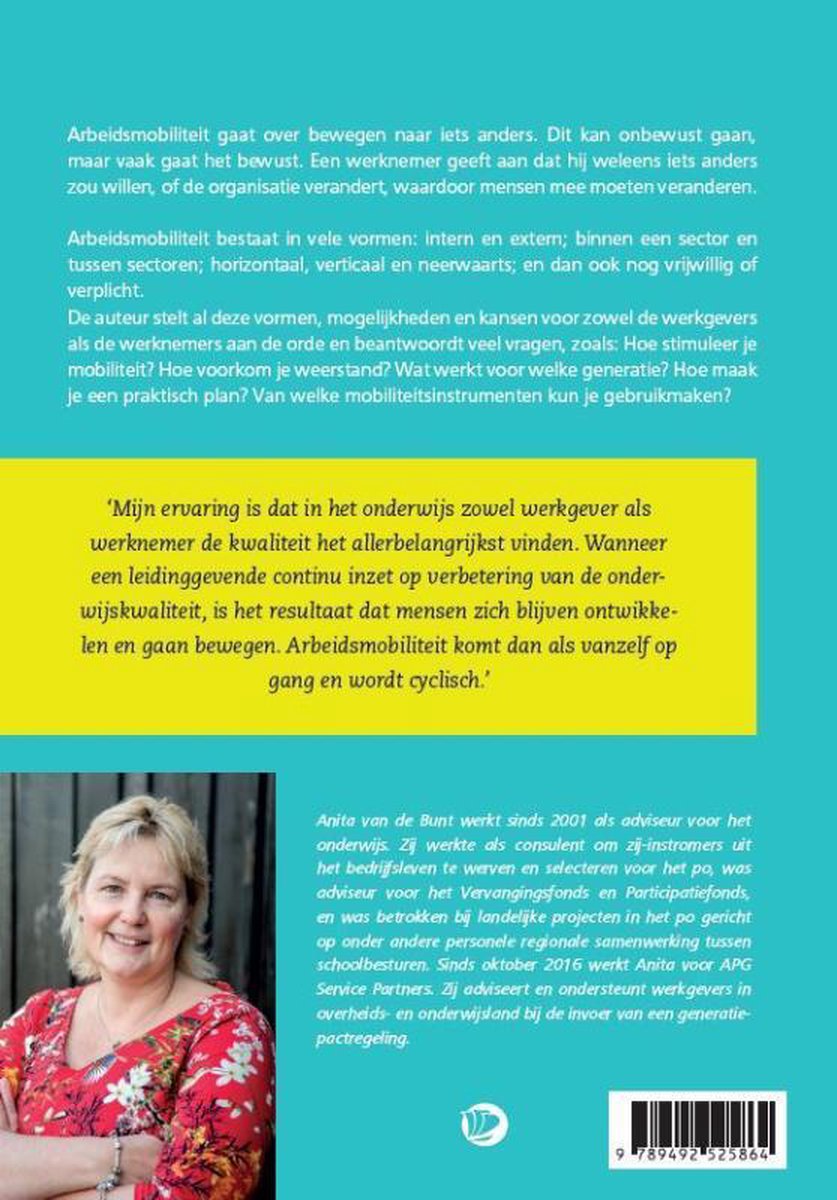 Leiderschap in de onderwijspraktijk 24 - Bewegen naar optimale arbeidsmobiliteit - back cover