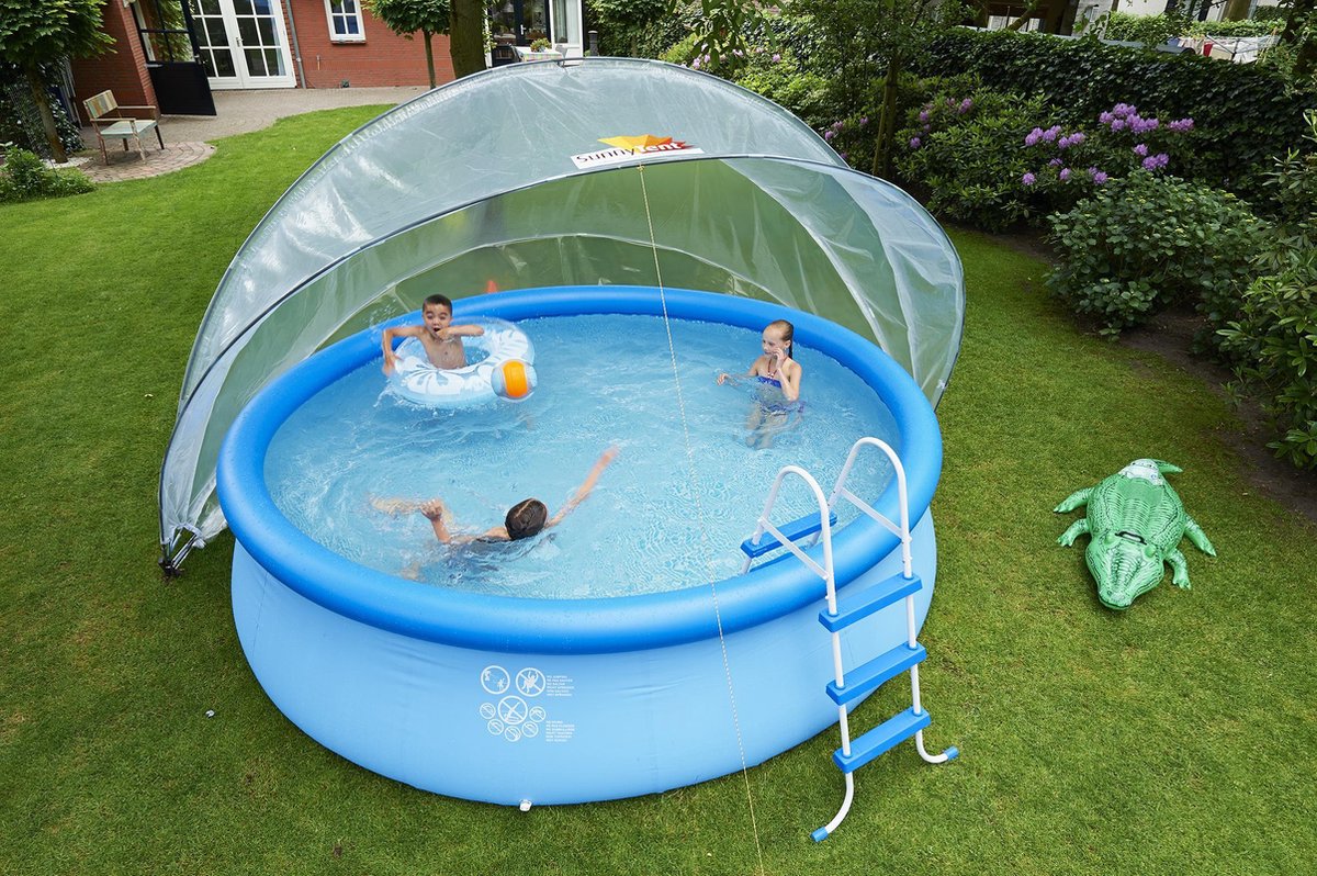 vidaXL Dôme de piscine rond 315x158 cm PVC