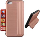 Card Stand Hoesje voor Apple iPhone 8 Plus/7 Plus Rose Goud