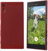 Hoes Mesh Holes voor Sony XZ/XZs Rood