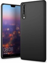 FONU Siliconen Backcase Hoesje Huawei P30 - Zwart