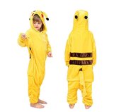 Onesie geel huispak jumpsuit pyjama kinderen - 104-110 (110) verkleedkleding
