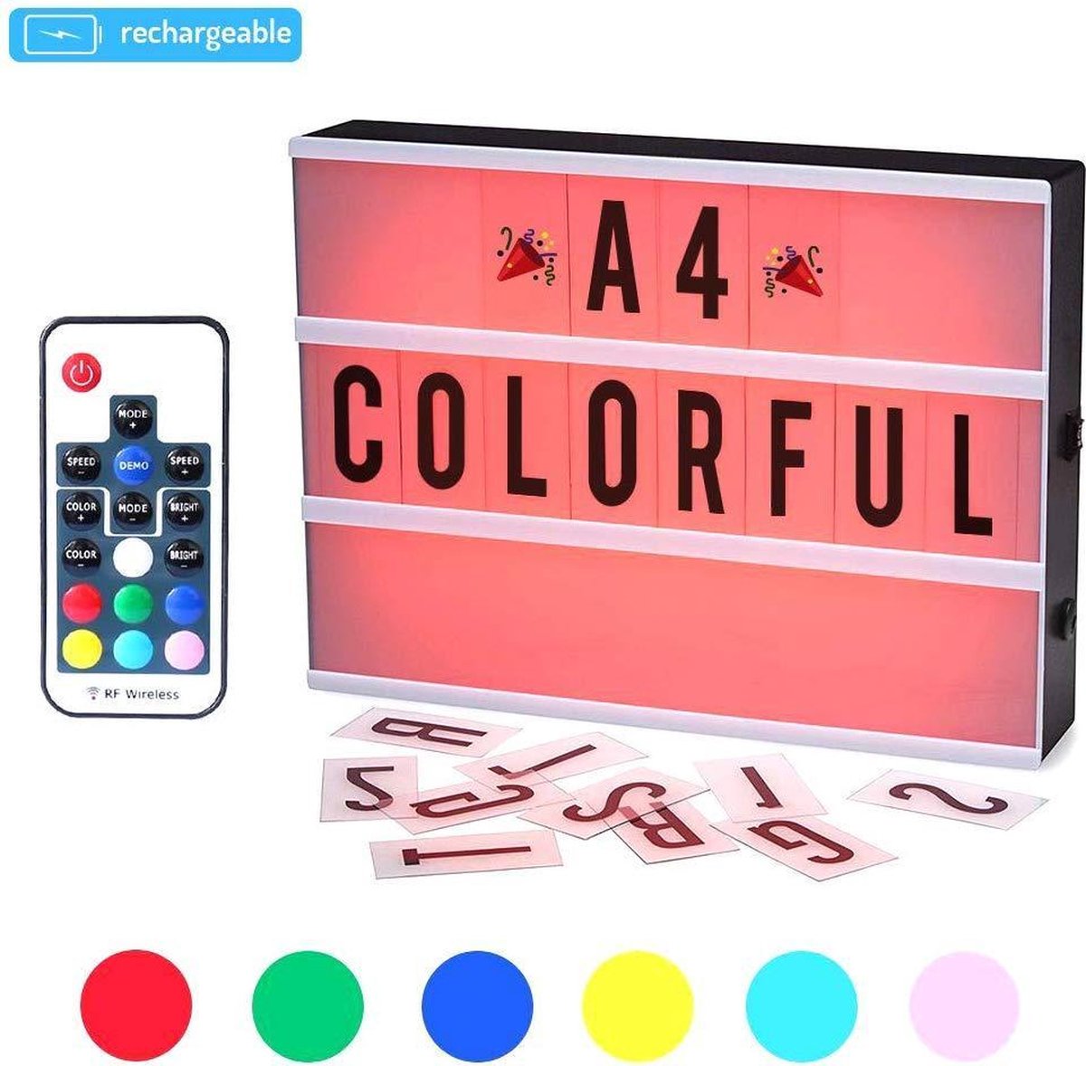 Ongebruikt bol.com | Lightbox - Letterbord - Met Letter En Emojis - Met FE-13