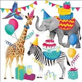 Ambiente Animal Birthday White papieren servetten