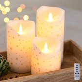 Sirius Sara Led Kaarsen - Romantic - gold (3 st)