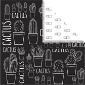 Design papier, vel 30,5x30,5 cm,  180 gr, , cactus, 5vellen