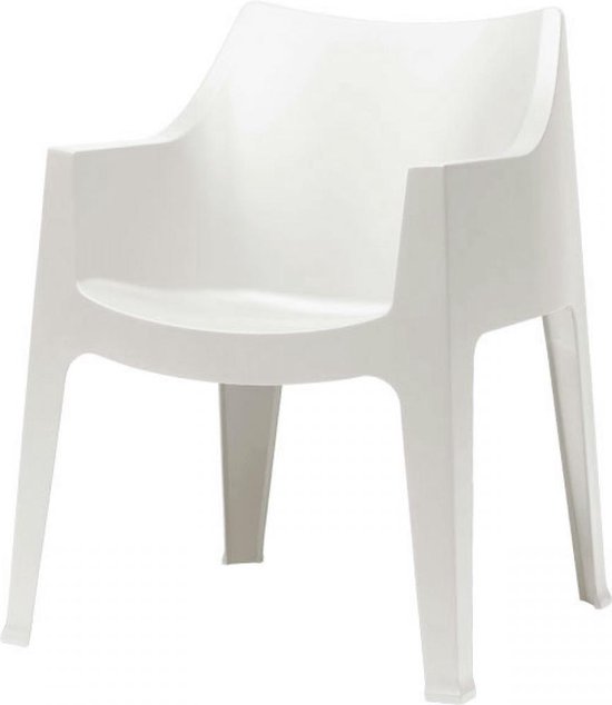 Detecteerbaar weigeren Maand design kunststof fauteuil stoel Coccolona Scab - binnen / buiten - Wit |  bol.com