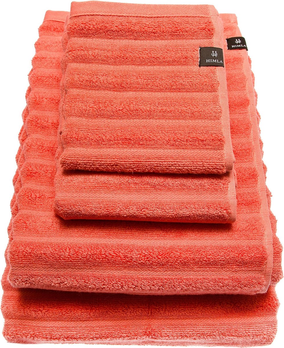 Bambussa handdoek coral - 30 x 50
