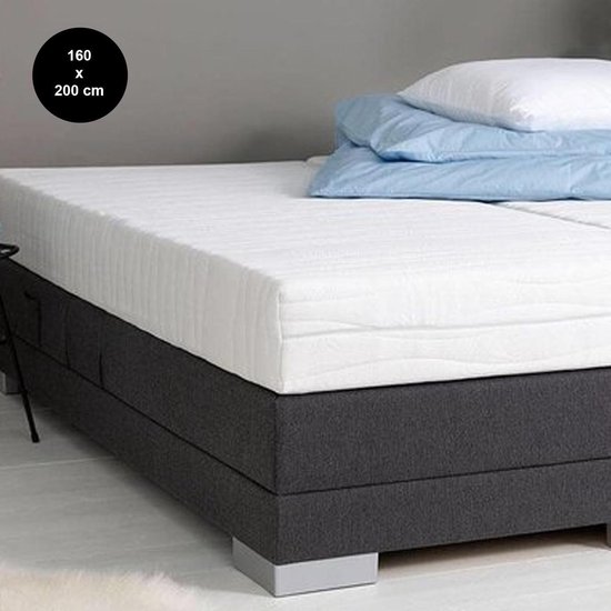 Matelas Drôme Martinez - Ressort ensaché - 7 zones de confort de luxe - Anti-allergique - Matelas 160x200 cm