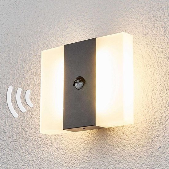 Lindby kumi - Lampe d'extérieur avec capteur / détecteur de mouvement - 1  lumière - D... | bol.com