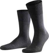 FALKE Airport Plus gestoffeerde zolen merinowol katoen sokken heren grijs - Matt 41-42