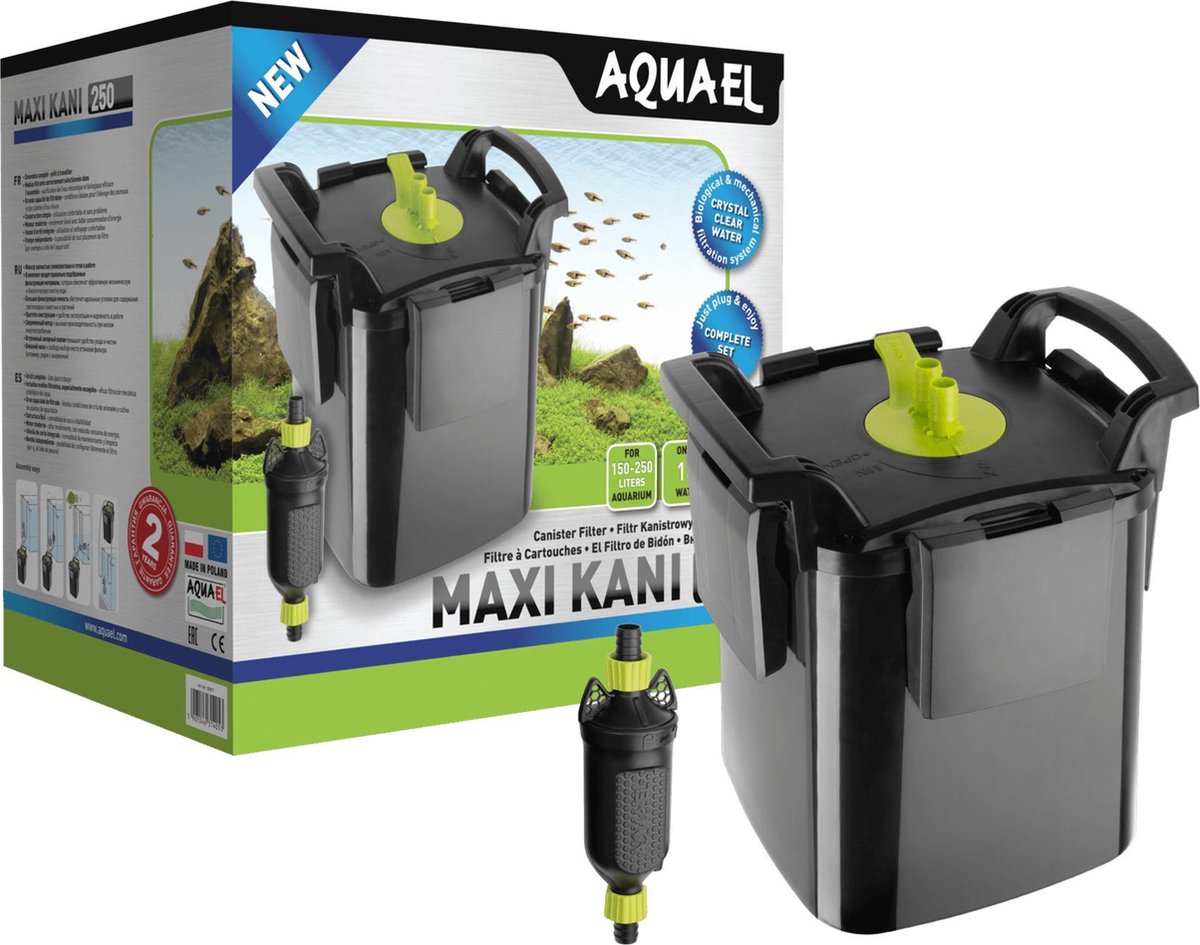 Aquael Maxi Kani 250 - Extern Aquarium - voor 150-250 Liter 4 kamers... |