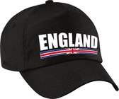 England supporters pet zwart voor jongens en meisjes - kinderenpetten - U.K. / Engeland landen baseball cap - supporter accessoire