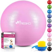 Ballon de fitness avec pompe - diamètre 65 cm - PrincessPink