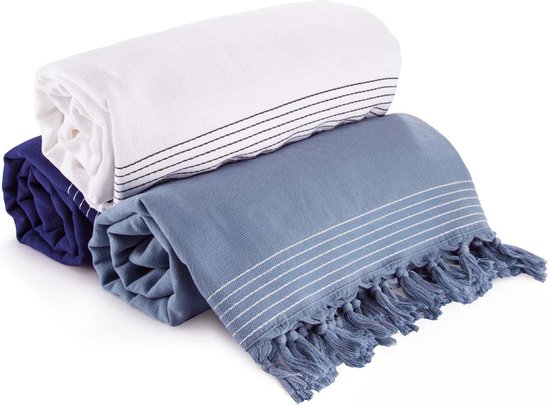Walra Hamamdoek Soft Cotton - 100x180 - 100% Katoen - Blauw - Walra