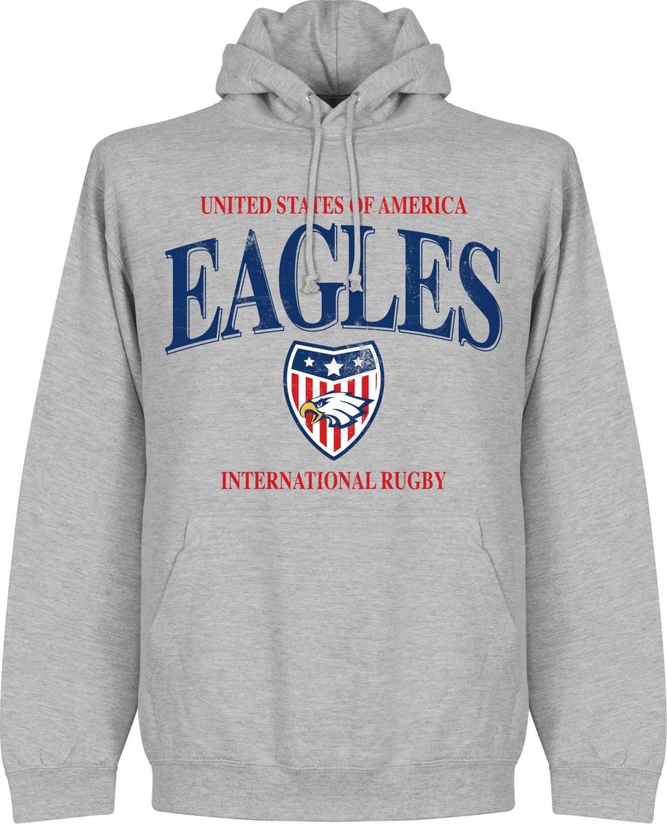 Verenigde Staten Rugby Hoodie - Grijs - M
