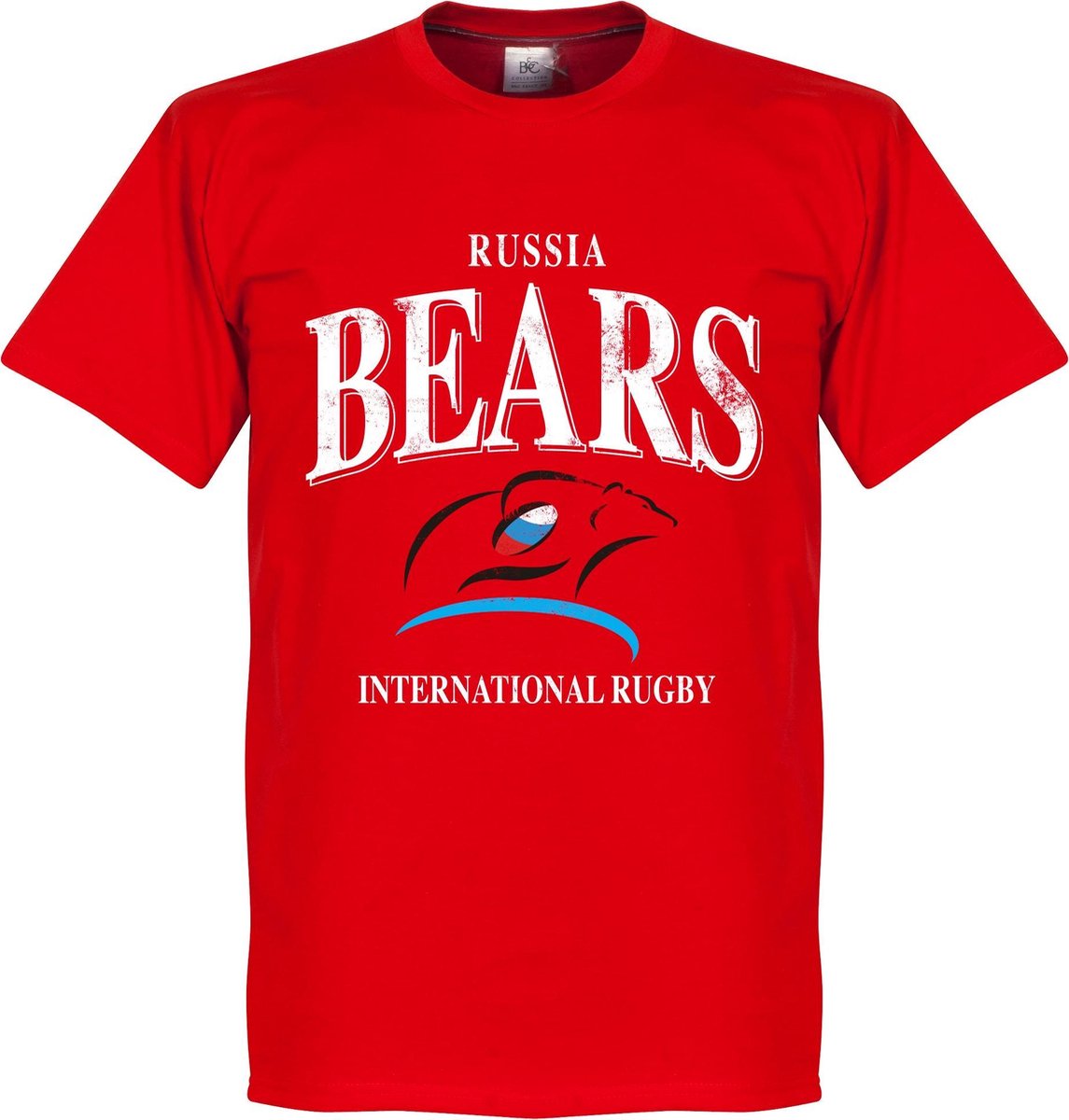 Rusland Rugby T-Shirt - Rood - XXXL