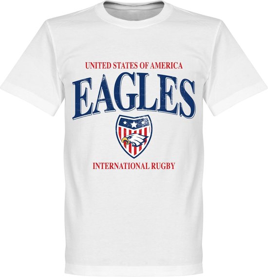 USA Rugby T-Shirt - Wit - 5XL
