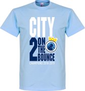 City 2 on the Bounce Champions T-Shirt - Lichtblauw - XL