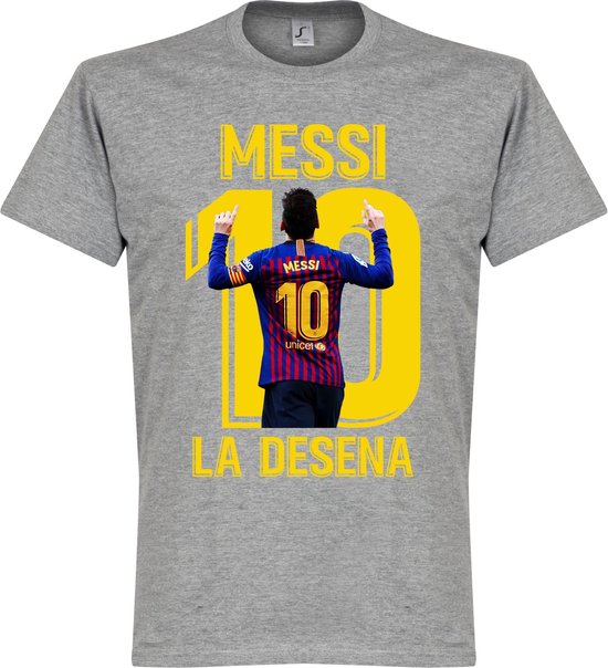 Messi La Desena T-Shirt - Grijs - 3XL
