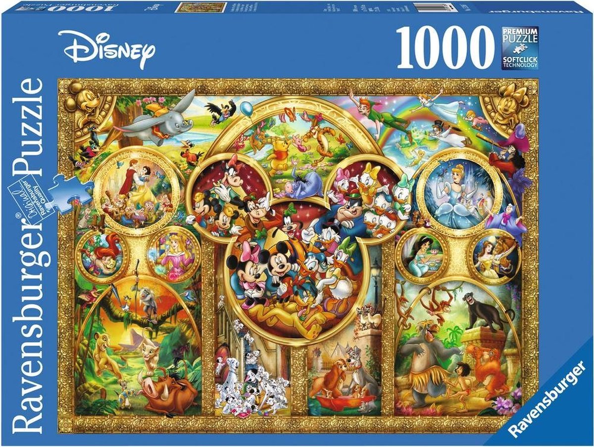 Ravensburger puzzel Disney mooiste Disney Thema's - Legpuzzel - 1000 stukjes — afbeelding 8