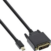 InLine Premium Mini DisplayPort 1.1a naar DVI kabel (1920 x 1200) / zwart - 5 meter