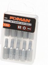 Fixman Bitset 1/4" tx20 x 25mm blister van 10 bits