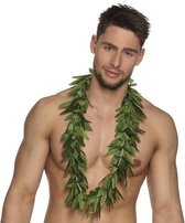 2x Hawaii kransen cannabis - hawaii slingers - Wiet/canabis thema decoratie/versiering