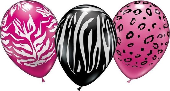 Dierenprint ballonnen 6 stuks | bol.com