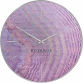 Riverdale Wandklok Brixton pink oil 30cm