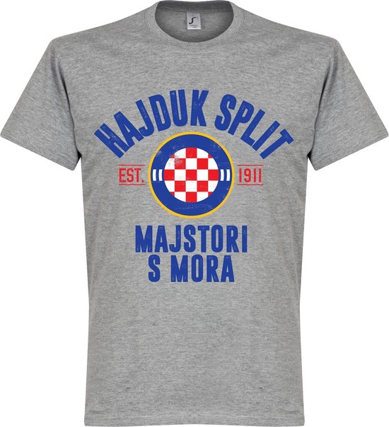 Hajduk Split Established T-Shirt - Grijs - 4XL