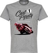 Carl Fogarty T-Shirt - Grijs - XL