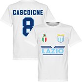 Lazio Roma Gascoigne 8 Team T-Shirt - Wit - S
