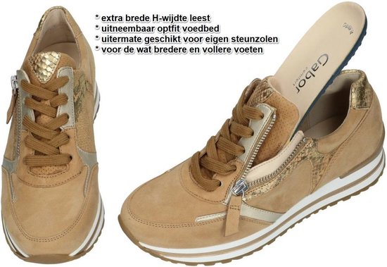 Bruine Lage Sneakers Gabor Comfort Dames 38 | bol.com