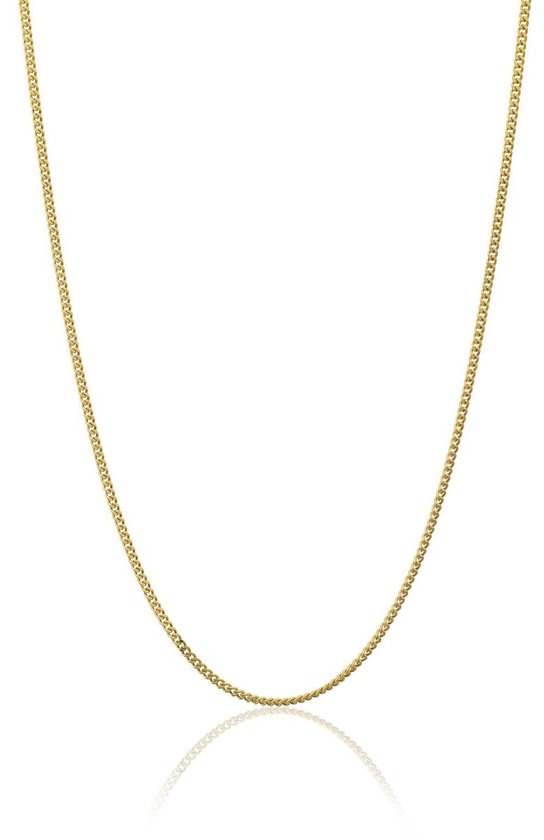 14 karaat geel gouden dames ketting met gourmetschakel - 45cm - Cartier  sluiting -... | bol.com