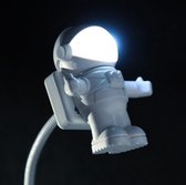 Leeslampje kind - Leeslamp kosmonaut - Astronaut lampje - USB - Aan/uit via helm